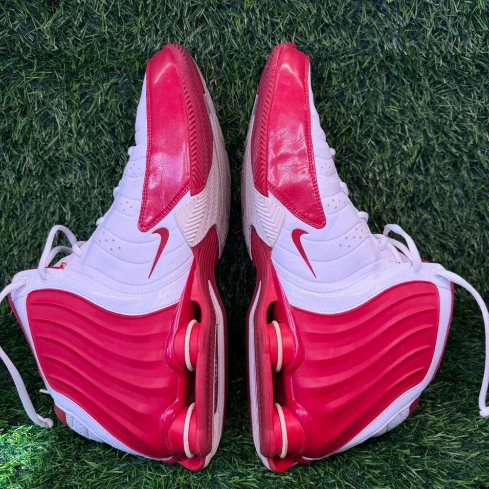 Nike Shox Elevate White Varsity Red Basketball Shoes Mens 15 Flight Vintage 2005